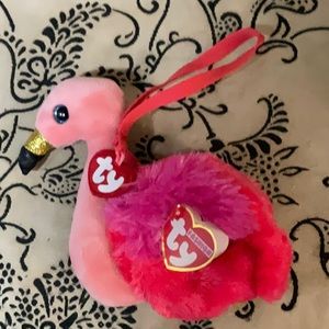 🦩 NWT Ty beanie Fashion plush mini wristlet